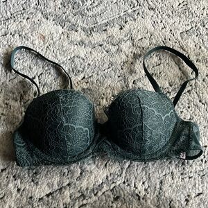 Victoria’s Secret dark teal lace bra